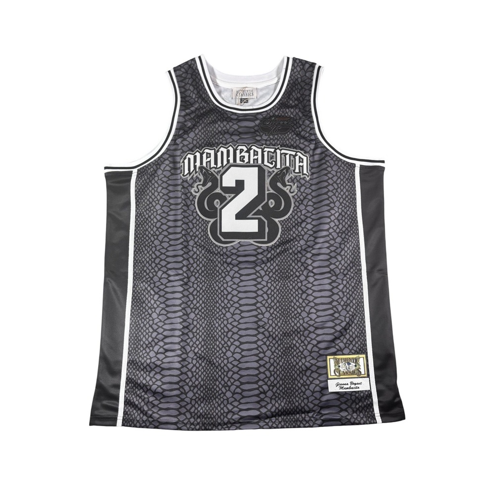 Authentic Classics Gianna Bryant Mambacita Jersey 2XL Black Snakeskin Gigi 2